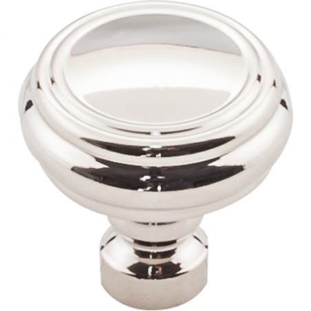 Brixton Rimmed Knob 1 1/4 Inch  Polished Nickel