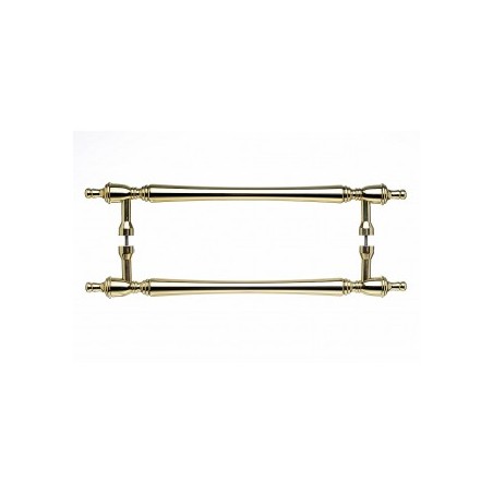 Somerset Finial Back to Back Door Pull 18" (cc) 