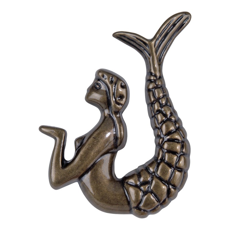 Mermaid Knob Right - Burnished Bronze