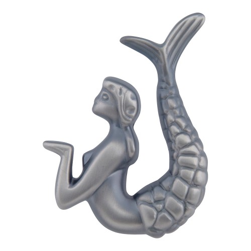 Mermaid Knob Right - Pewter