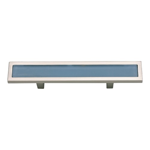Spa Blue Pull 3" CC - Brushed Nickel