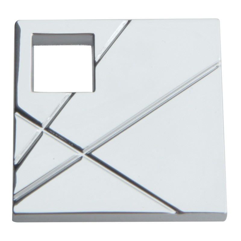 Modernist SquareRight Knob - Polished Chrome