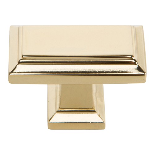 Sutton Place Rectangle Knob - French Gold