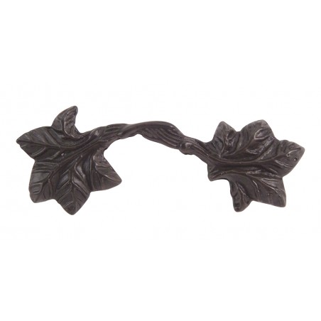Vinyard Leaf Pull 3" CC - Aged Bronze