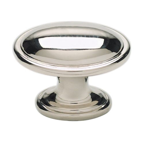 Austen Oval Knob - Polished Nickel