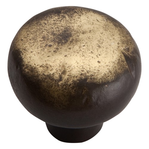 Distressed Round Knob - Antique Bronze