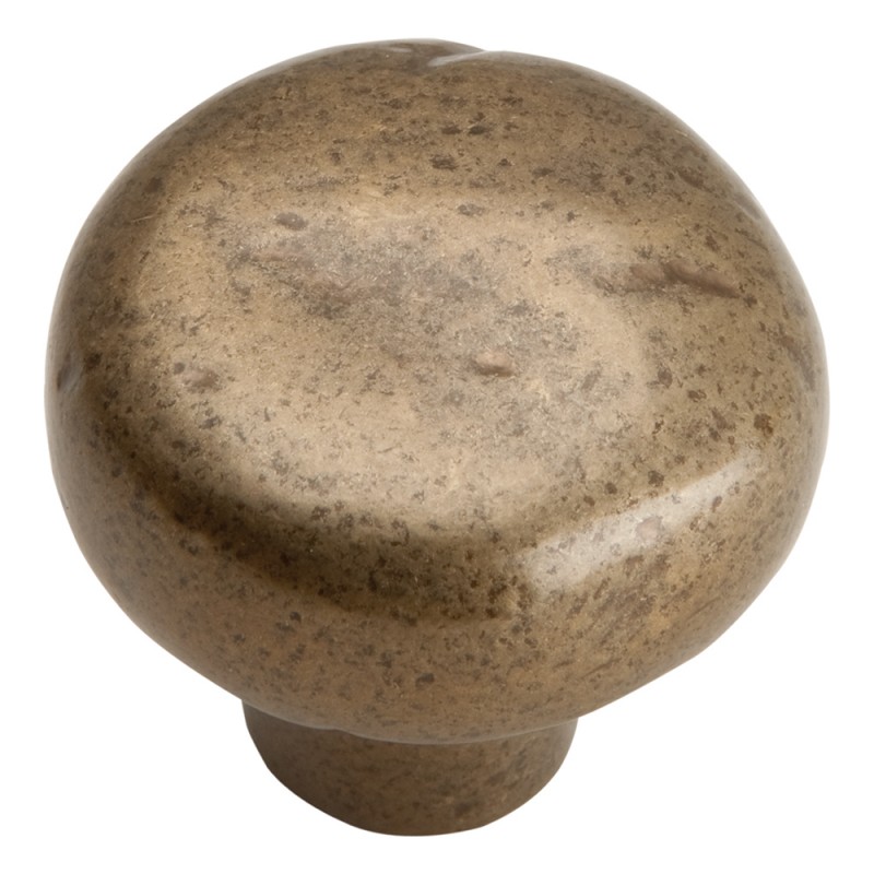 Distressed Round Knob - Champagne