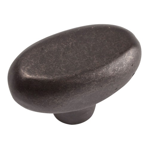 Distressed Oval Knob - Oil Rubbed Bronze