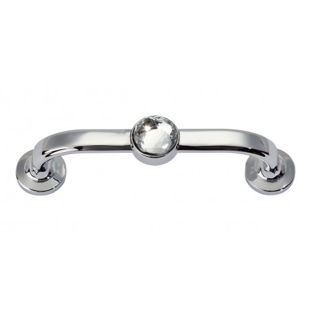 Crystal Bracelet Pull 3" CC - Polished Chrome