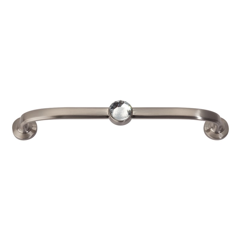 Crystal Bracelet Pull 128 MM CC - Brushed Nickel