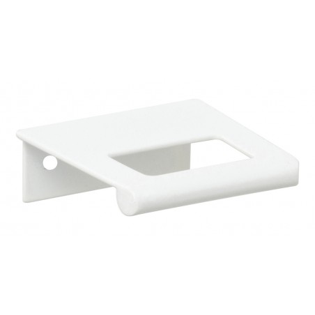 Mid Century Edge Pull 32 MM CC - High White Gloss