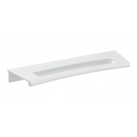 Mid Century Edge Pull 128 MM CC - High White Gloss