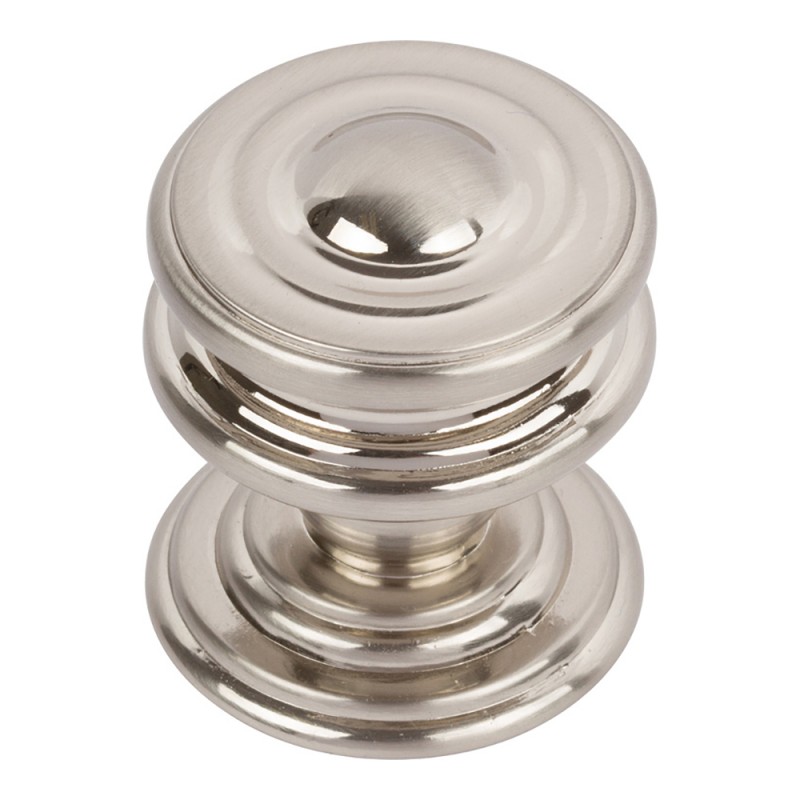 Campaign Round Knob - Brushed Nickel