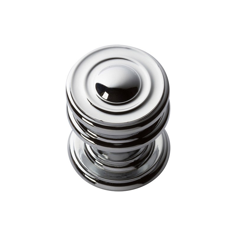 Campaign Round Knob - Polished Chrome