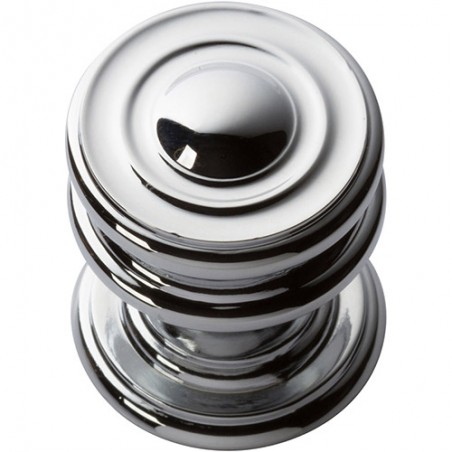 Campaign Round Knob - Polished Chrome