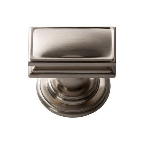 Campaign Rectangle Knob - Brushed Nickel