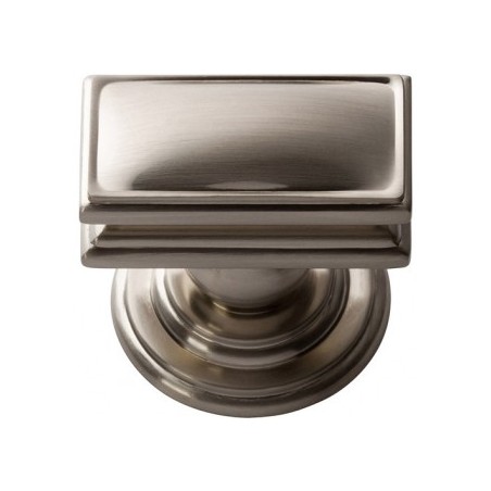 Campaign Rectangle Knob - Brushed Nickel