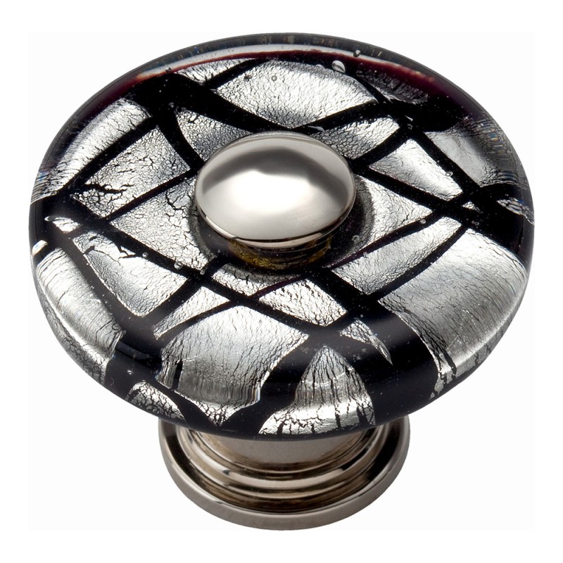 Eclipse Round Glass Knob - Polished Chrome