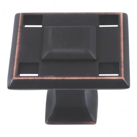 Modern Craftsman Knob - Venetian Bronze