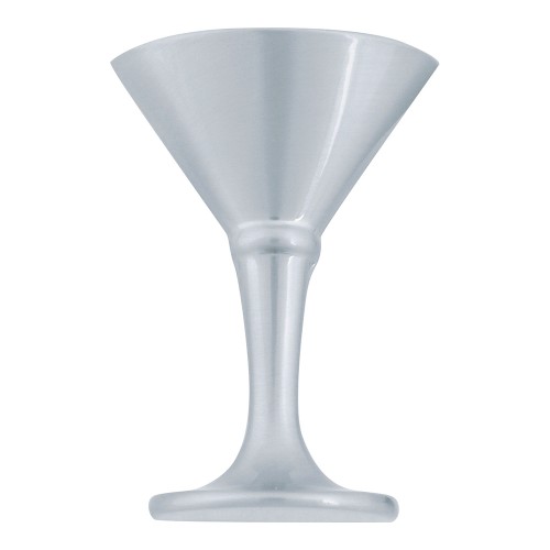 Martini Glass Knob - Brushed Nickel