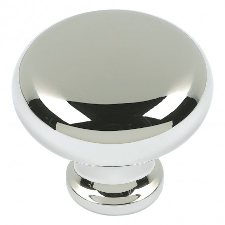 Round Knob - Polished Nickel