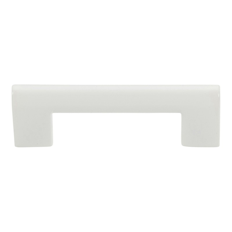 Round Rail PULL 3" CC - High White Gloss