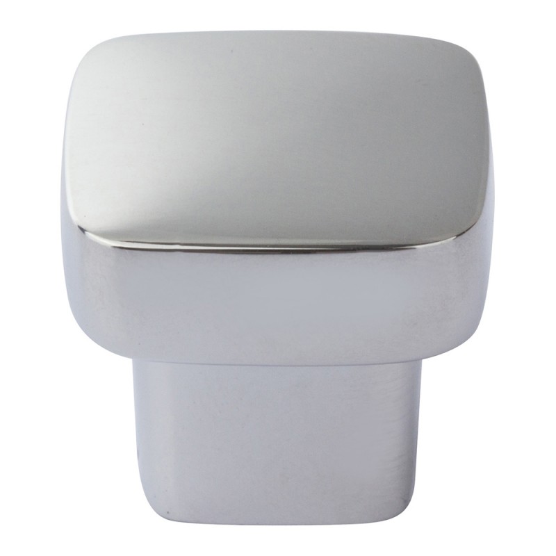 Chunky Square Knob Small - Polished Chrome