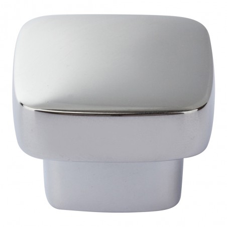 Chunky Square Knob Medium - Polished Chrome