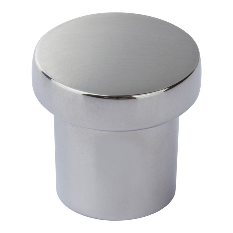 Chunky Round Knob Small - Polished Chrome