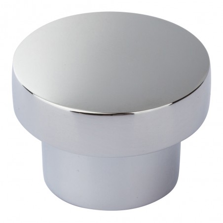 Chunky Round Knob Medium  - Polished Chrome