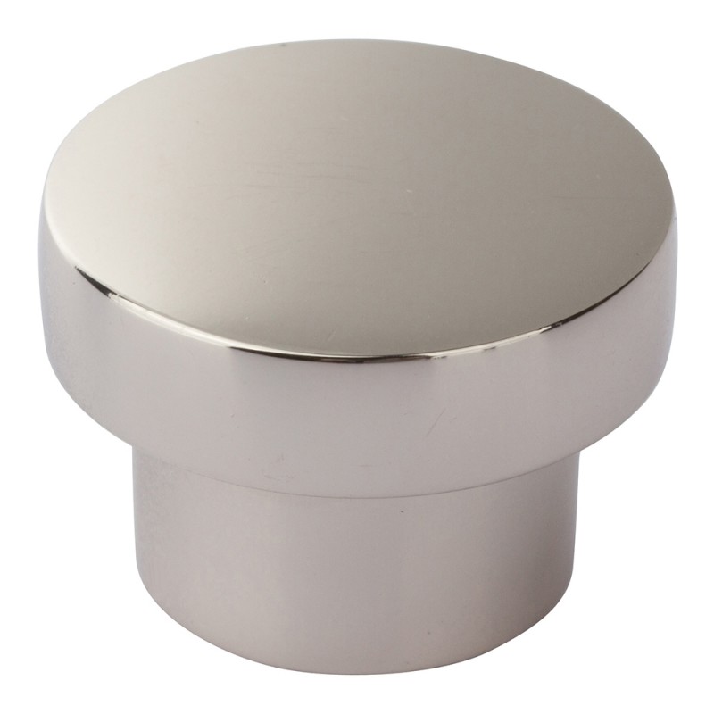 Chunky Round Knob Medium  - Polished Nickel