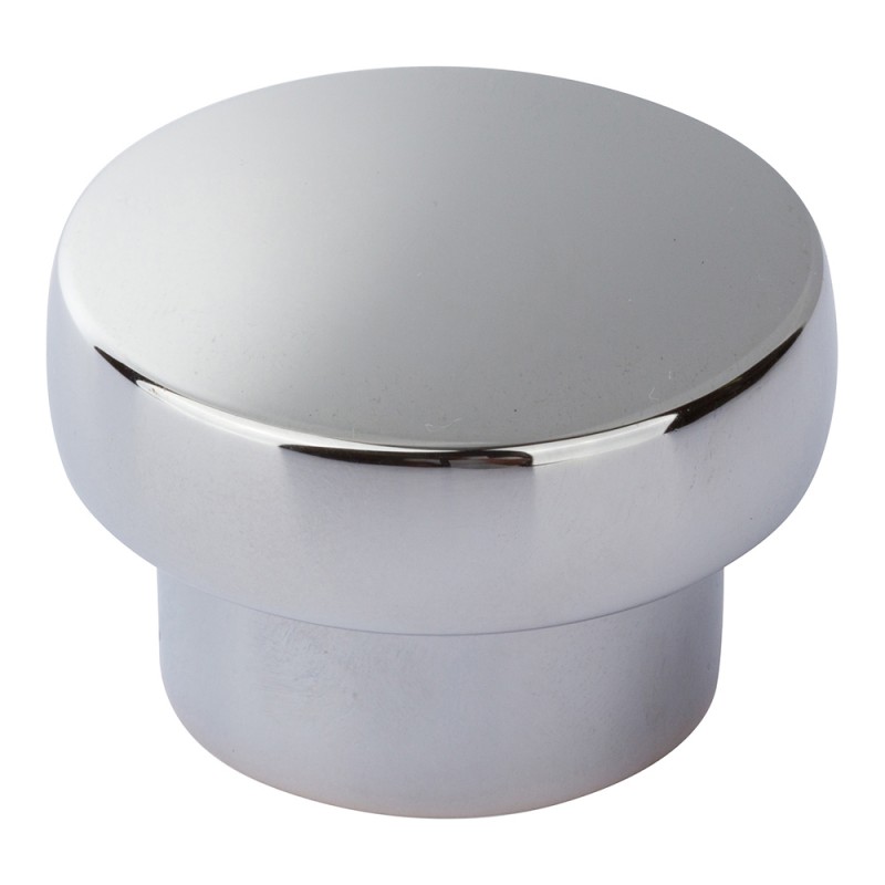 Chunky Round Knob Large - Polished Chrome