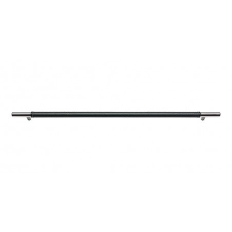 Black Zanzibar Appliance Pull 17" CC - Polished Chrome