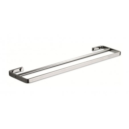 Solange Double Towel Bar 600 CC - Polished Chrome