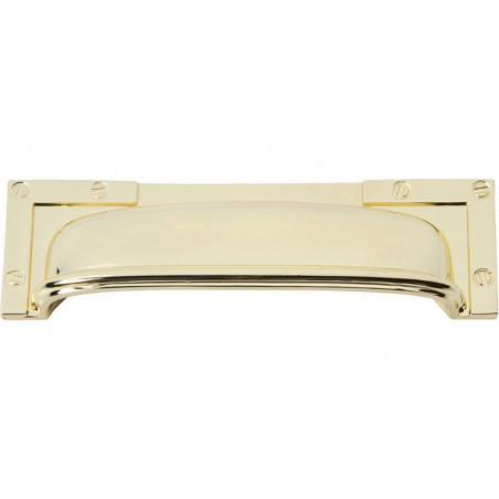 Campaign L-Bracket Cup Pull 96MM CC - Polished Brass
