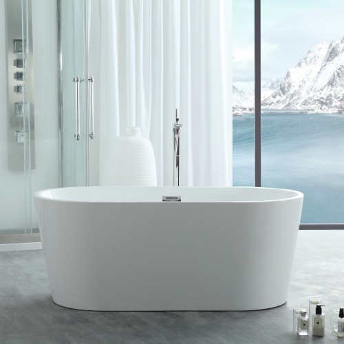 Serenity 67" x 31.49" Freestanding Soaking Bathtub