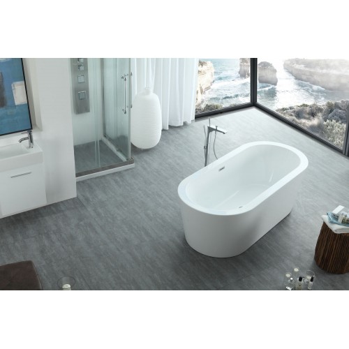 Serenity 59" x 29.5" Freestanding Soaking Bathtub