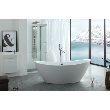 Serenity 71" x 34.64" Freestanding Soaking Bathtub