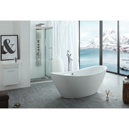 Serenity 71" x 34.64" Freestanding Soaking Bathtub