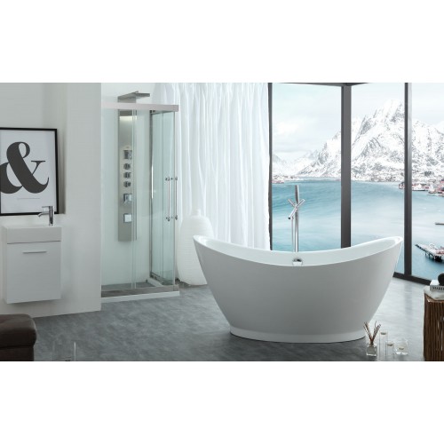 Serenity 67" x 31.49" Freestanding Soaking Bathtub