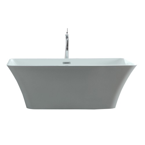Serenity 59" x 29.52" Freestanding Soaking Bathtub