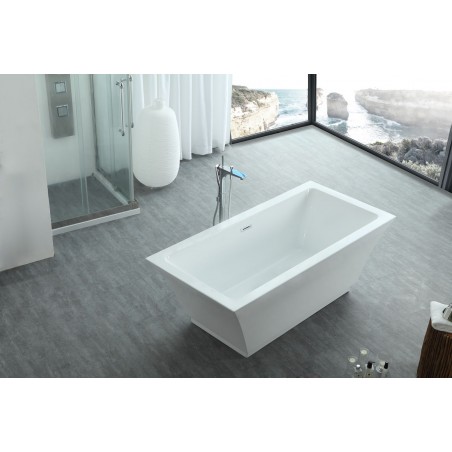 Serenity 59" x 29.5" Freestanding Soaking Bathtub