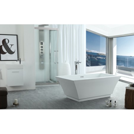 Serenity 59" x 29.5" Freestanding Soaking Bathtub