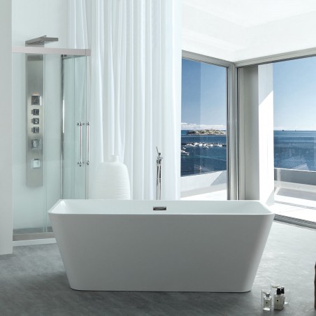 Virtu USA Serenity VTU-3367 67" x 31.3"  Freestanding Soaking Bath Tub