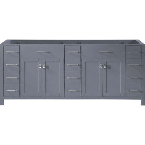 Caroline Parkway 78" Cabinet Only in Grey