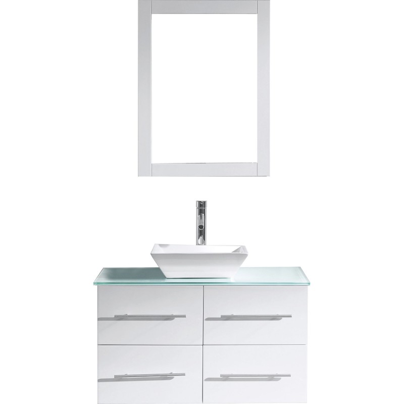 Marsala 35" Single Bathroom Vanity Cabinet Set in White