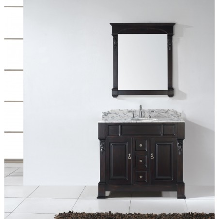 Huntshire 40" Single Bathroom Vanity Cabinet Set in Dark Walnut