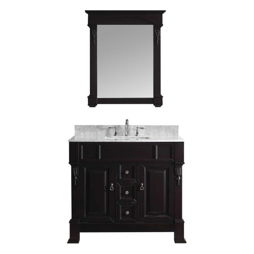 Huntshire 40" Single Bathroom Vanity Cabinet Set in Dark Walnut
