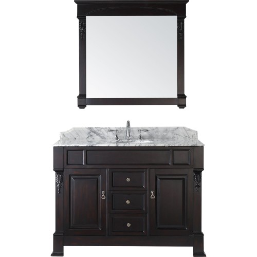 Huntshire 48" Single Bathroom Vanity Cabinet Set in Dark Walnut
