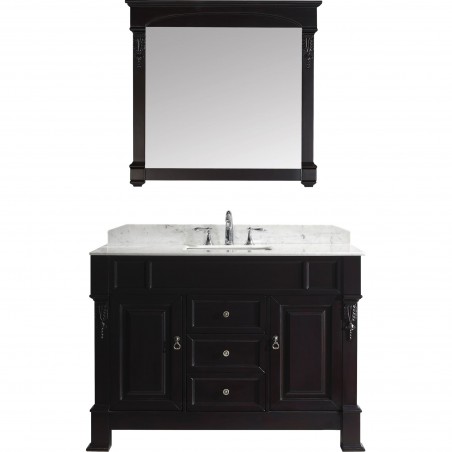 Huntshire 48" Single Bathroom Vanity Cabinet Set in Dark Walnut